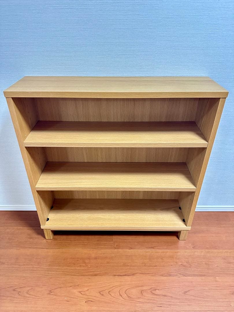 i*2様 無印良品/オーク材薄型ラック・ワイド小・奥行２２ｃｍ