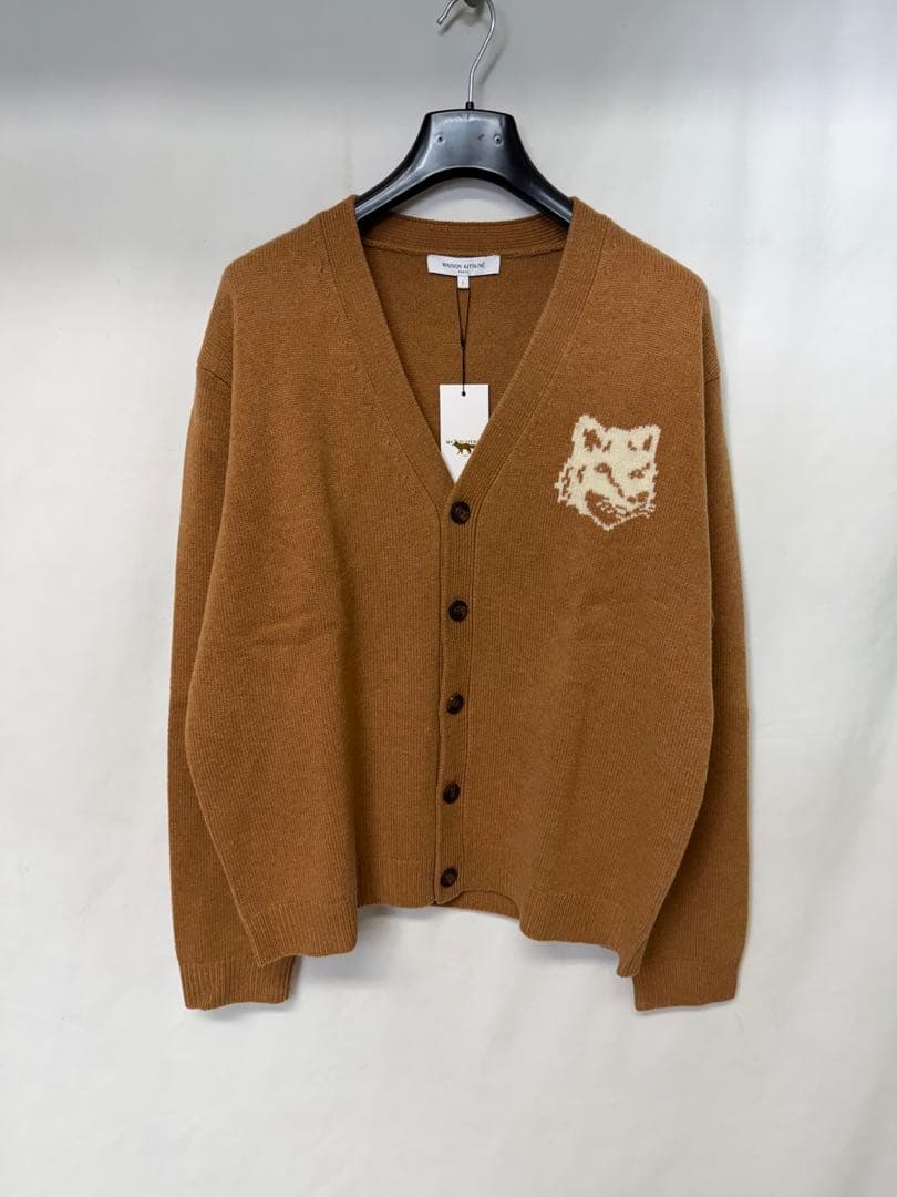 新品未使用MAISON KITSUNE FOX HEAD CARDIGAN L