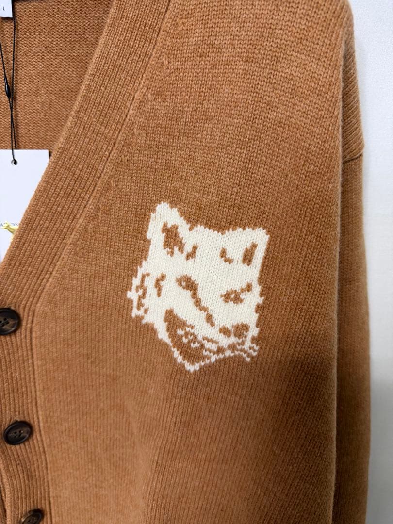 新品未使用MAISON KITSUNE FOX HEAD CARDIGAN L