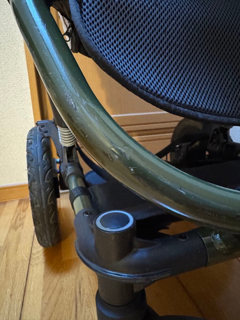 CURIO ベビーカー ストローラー A オリーブフレームxカモフラージュシート