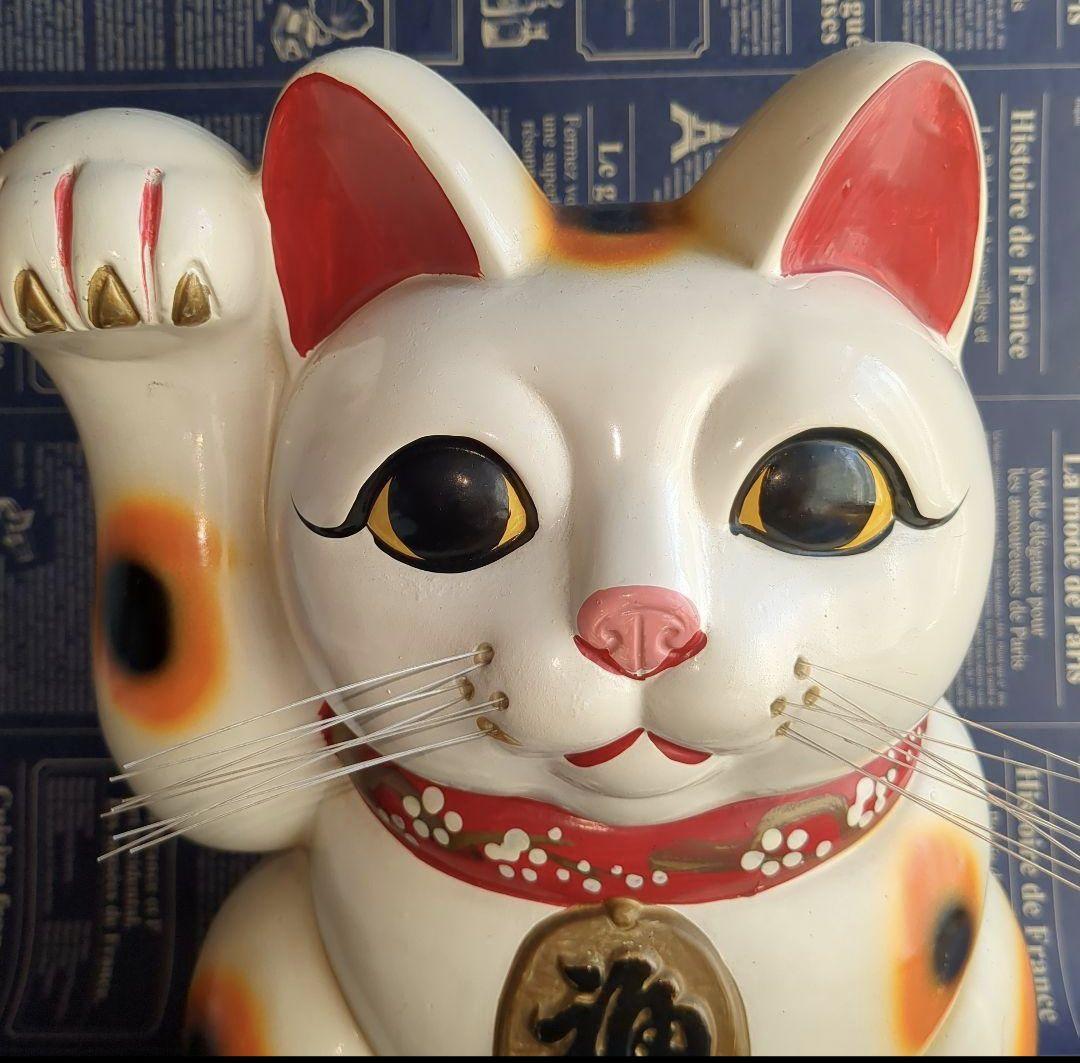 招き猫貯金箱　福寿　レトロ貯金箱　招き猫グッズ　縁起物　お金招き　福猫　置物