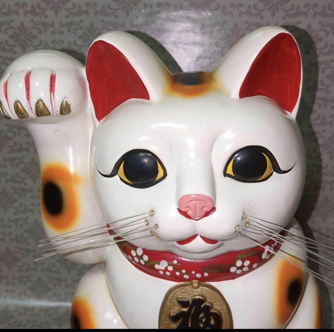 招き猫貯金箱　福寿　レトロ貯金箱　招き猫グッズ　縁起物　お金招き　福猫　置物
