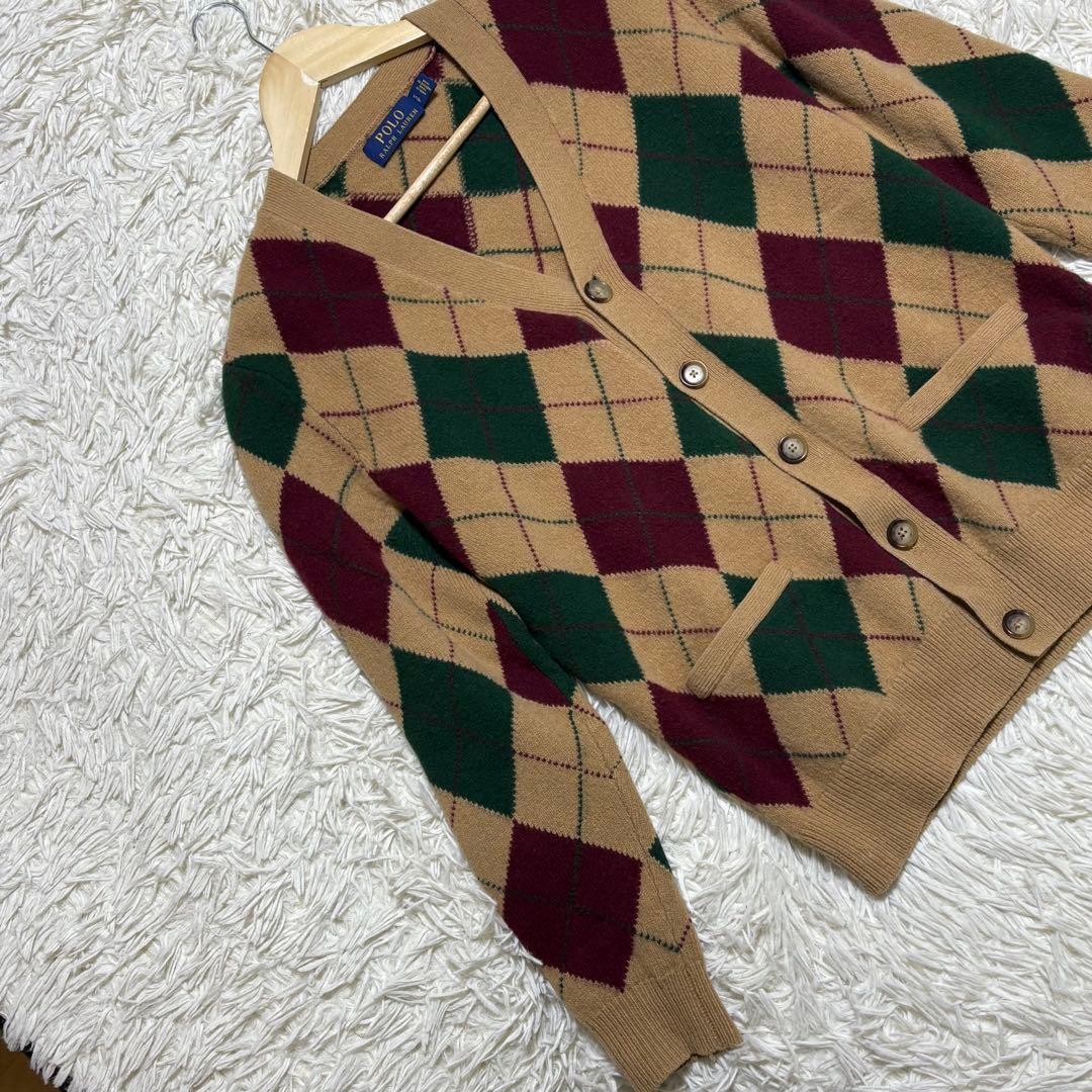 RALPH LAUREN カシミヤ混 アーガイル カーディガン BTSテテ着用