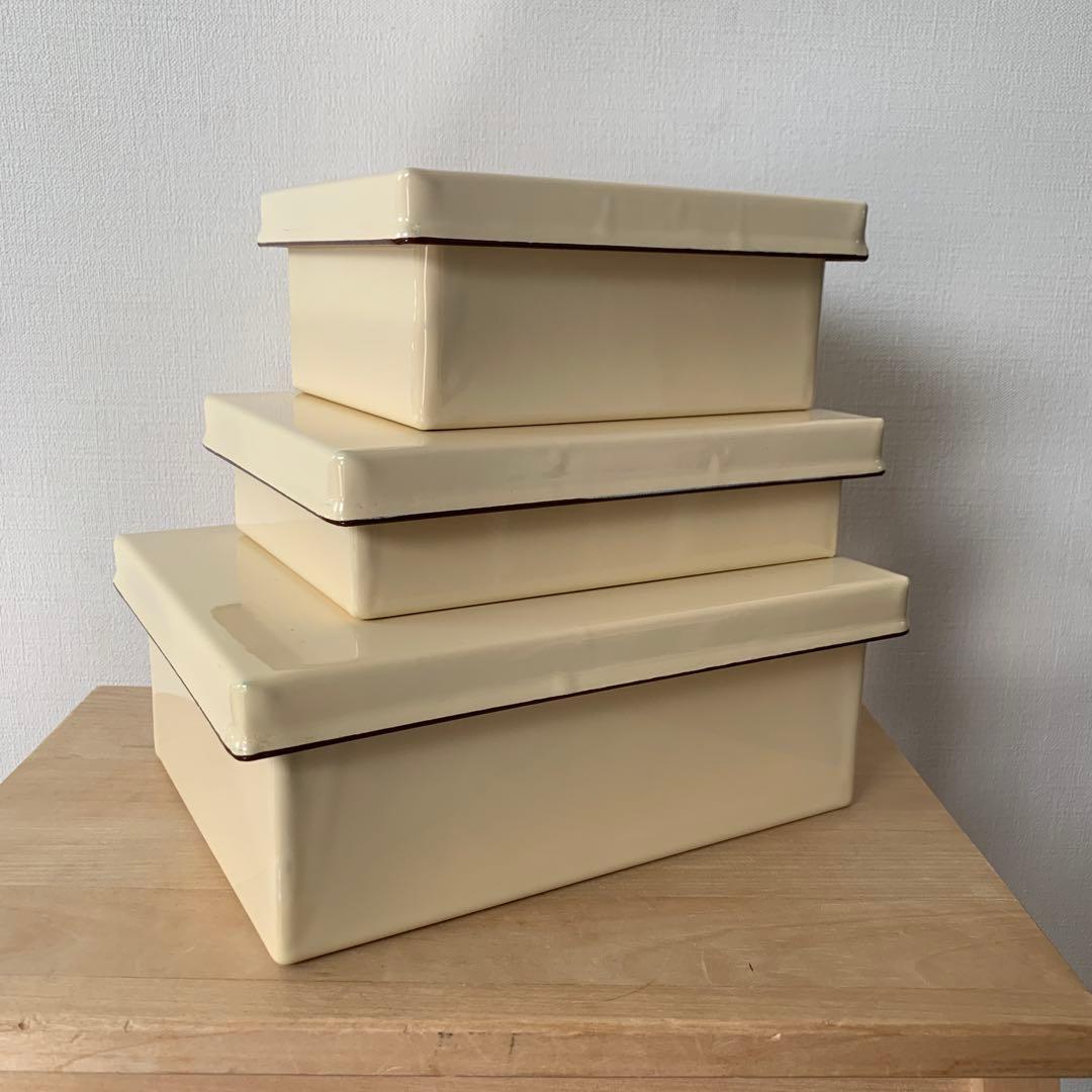 野田琺瑯　入れ子ボックス