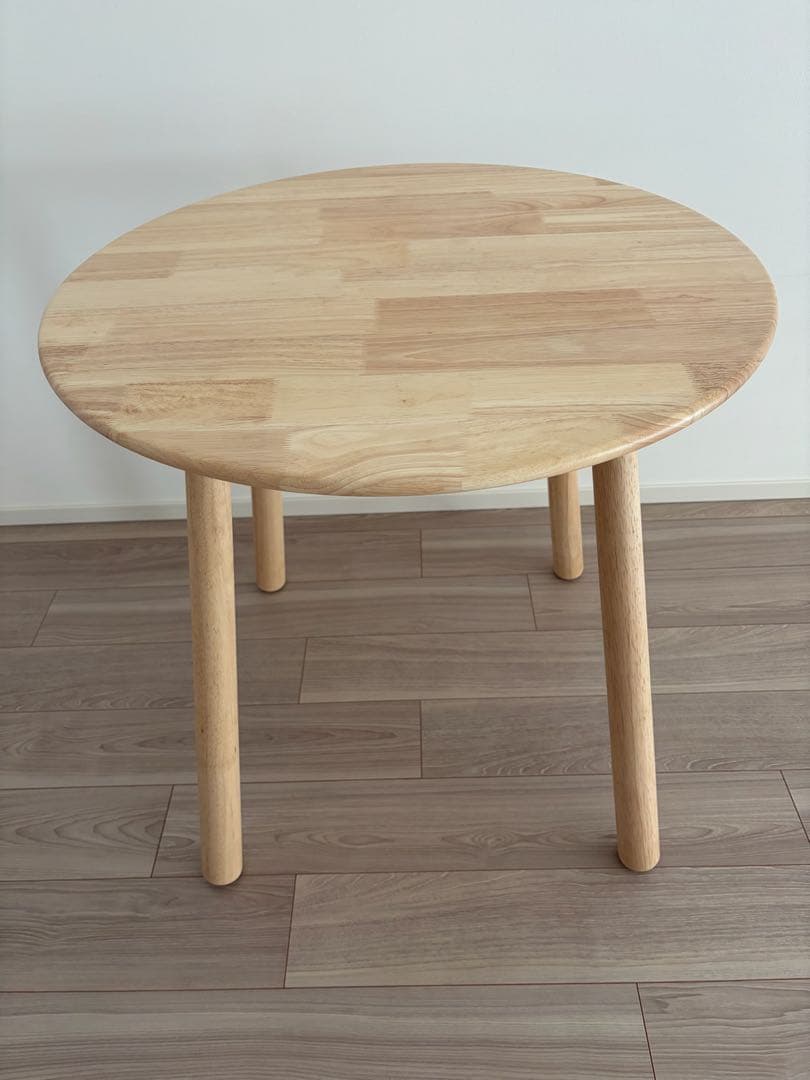 ダイニングテーブル 丸テーブル 北欧風 円形 木製 無垢 天然木