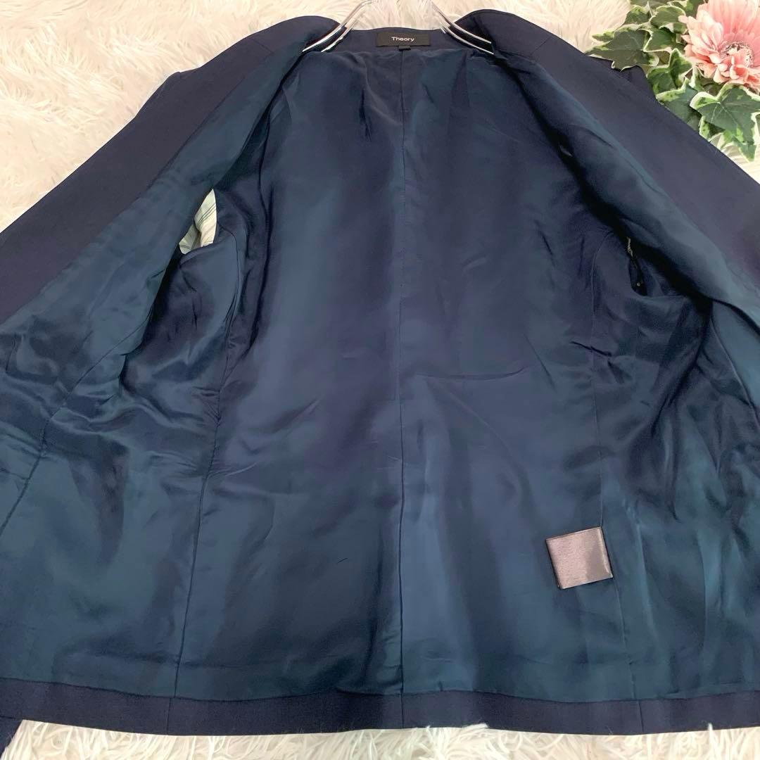 F13. Theory【現行タグ/ノーカラージャケット＆パンツ スーツ】L相当