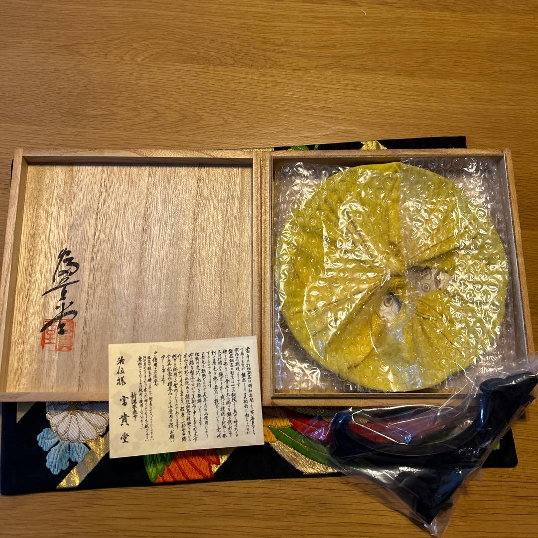 銅製　菓子皿　鎚起銅器　金属工芸品　ふぐ模様