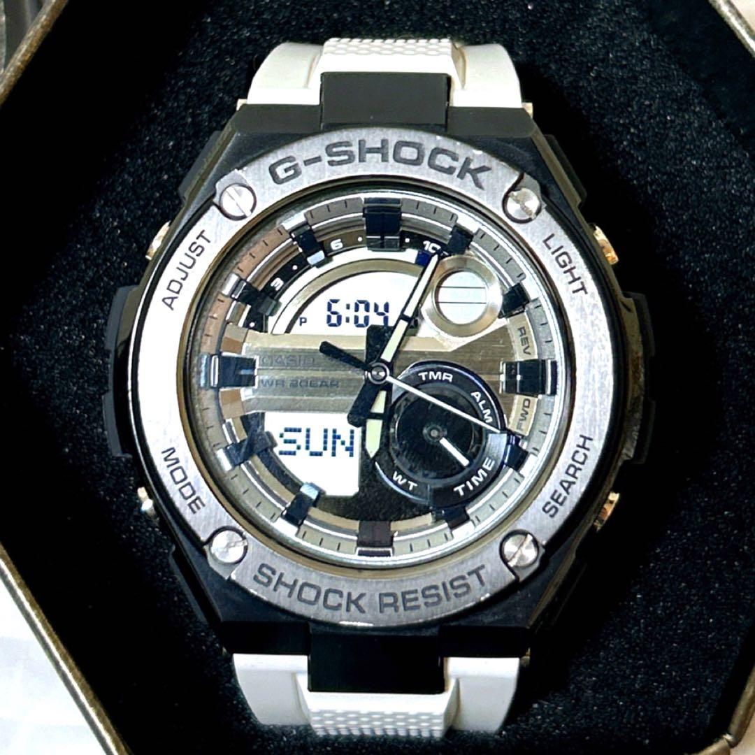 【美品】CASIO G-SHOCK G-STEEL GST-210B