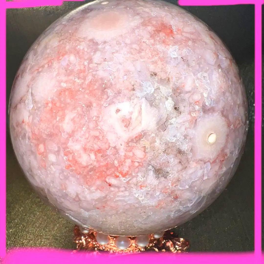 ⑩ 巨大ピンクアメジスト⭐️花瑪瑙⭐️フラワーアゲート⭐️桜瑪瑙⭐️チェリーブロッサム⭐️