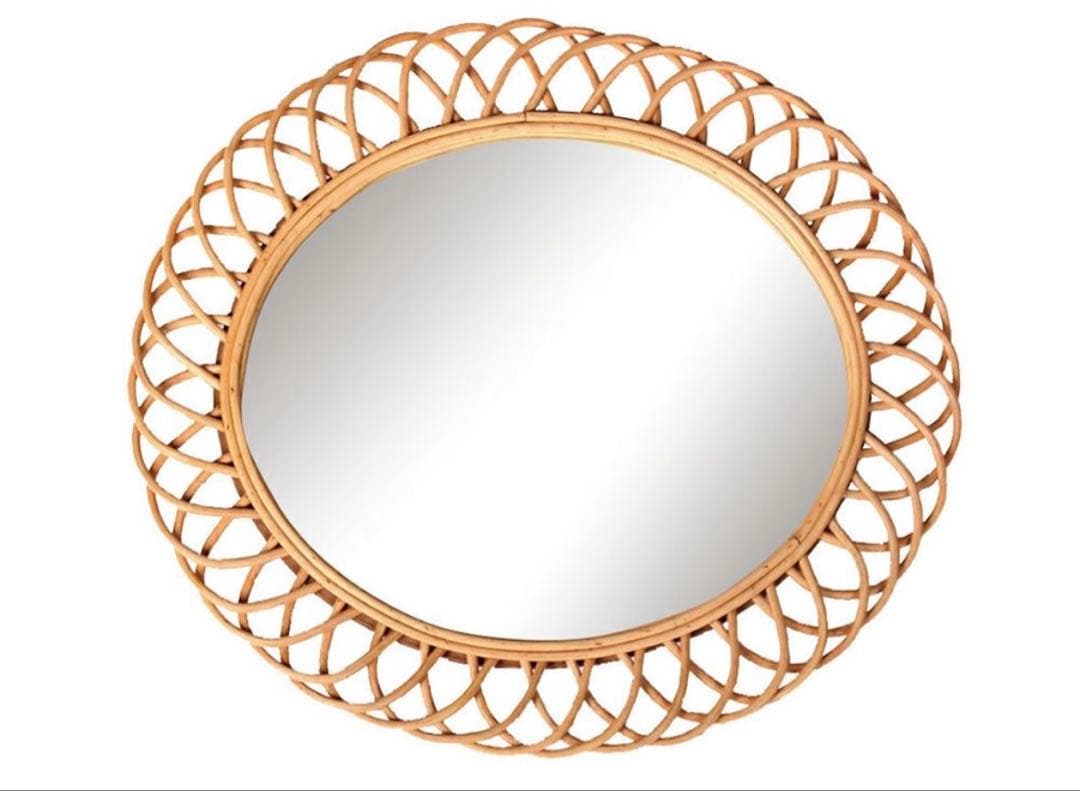 ロッタ ラタン ミラー エリプス L