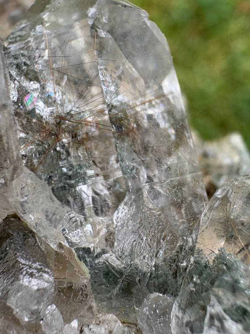 【匿名発送】マニハール産ルチルクォーツクラスター