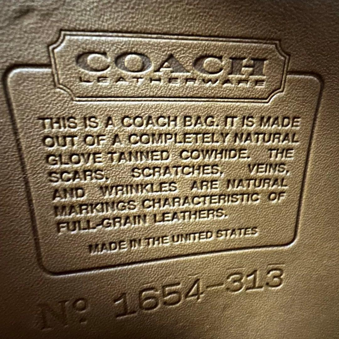 【良品】オールドコーチ メッセンジャーバッグ ターンロック 本革 ベージュC18