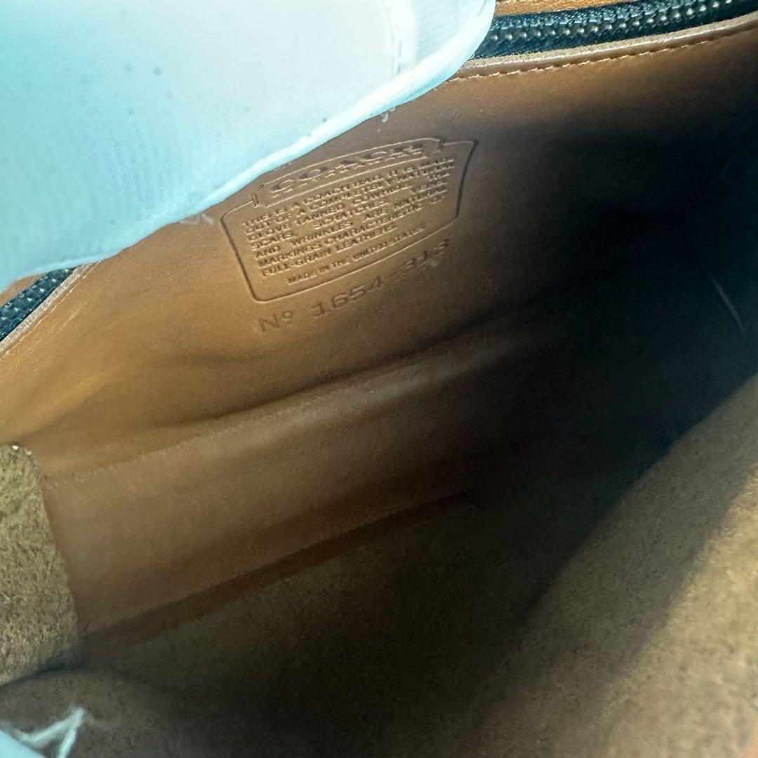 【良品】オールドコーチ メッセンジャーバッグ ターンロック 本革 ベージュC18