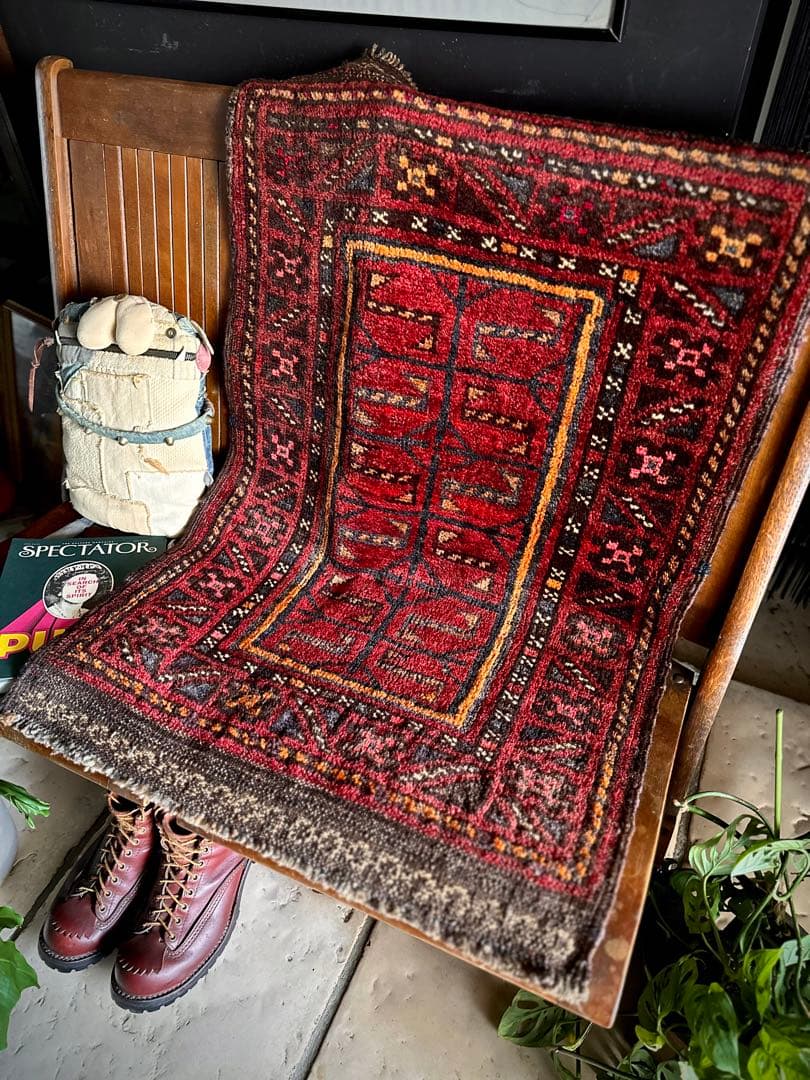 トライバルラグ　ヴィンテージラグ　マルダリ　バルーチ　アフガンラグ　プリミティブ