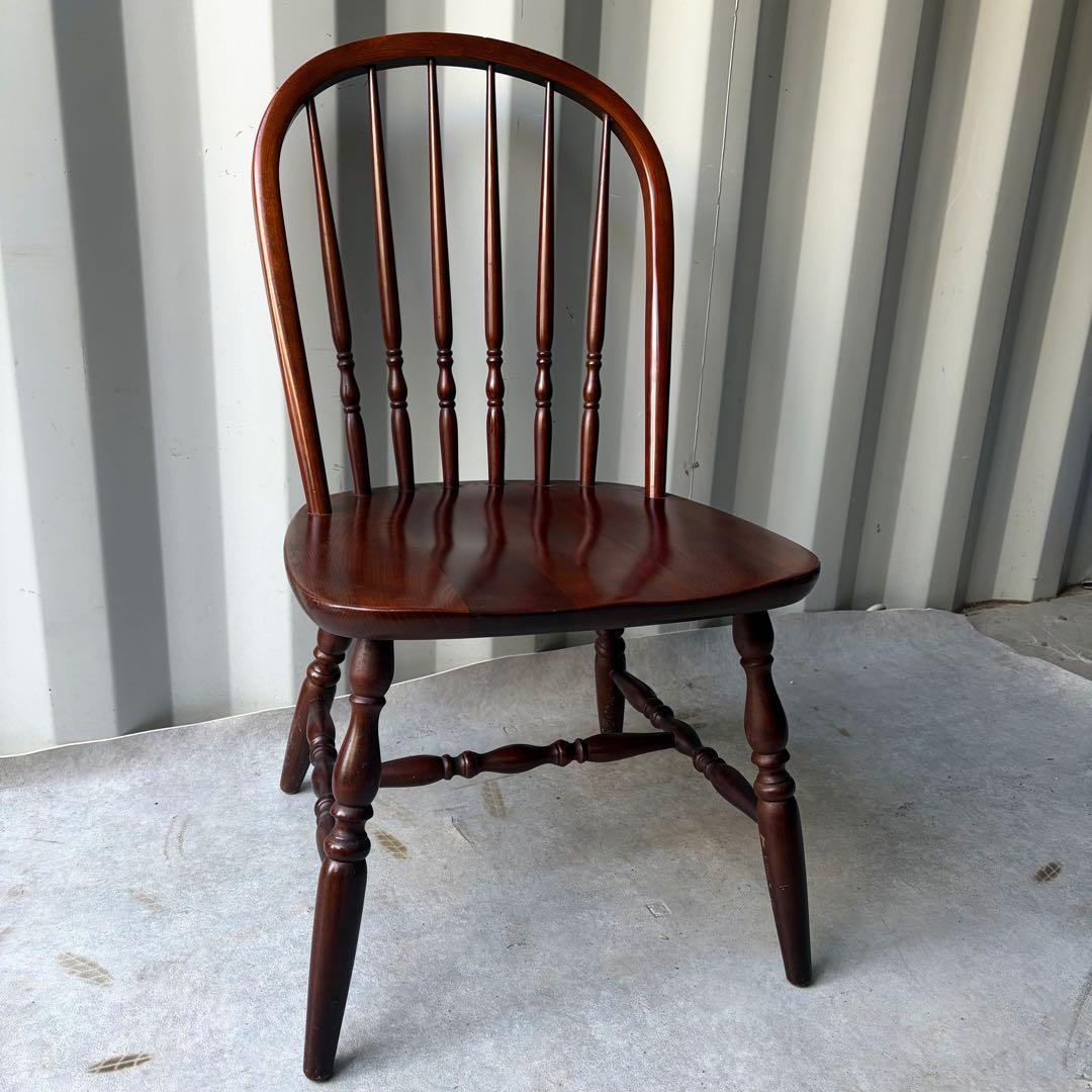 取付無料！飛騨の家具 柏木工 北欧風天然木おしゃれアンティークウィンザーチェア✨