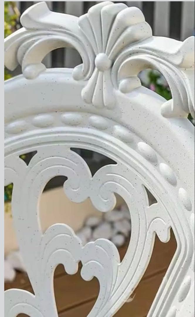 ガーデンチェア　屋外OK 屋内OK 2点セット　アルミ鋳物製