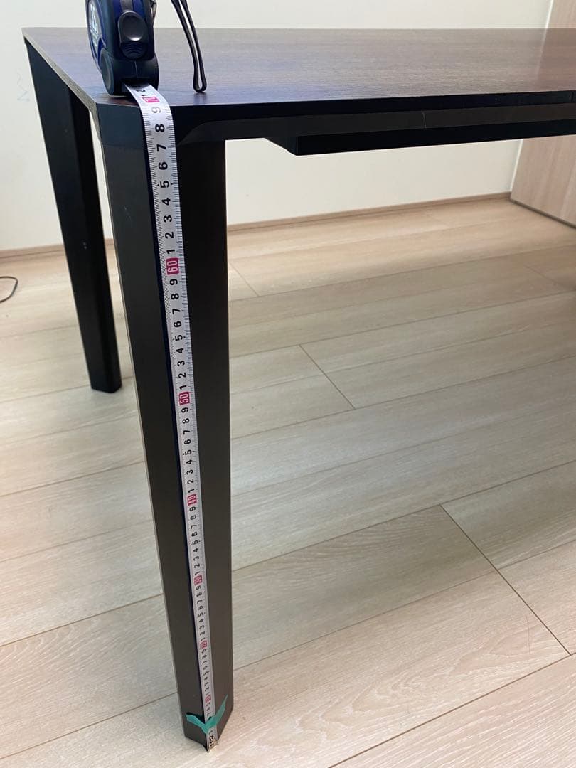 カリモクチターノ　ダイニングテーブル ダークブラウン 150x85㎝ 高さ69㎝