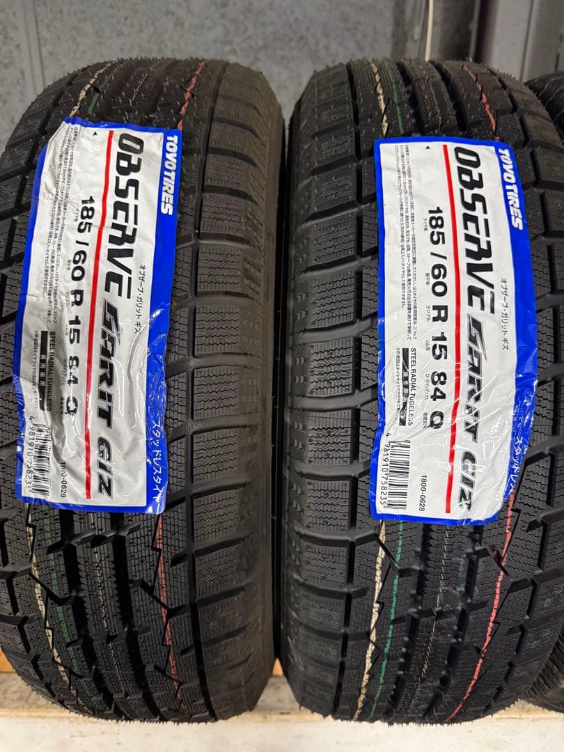 未使用　TOYO GIZ 185/60R15 2本 送料込