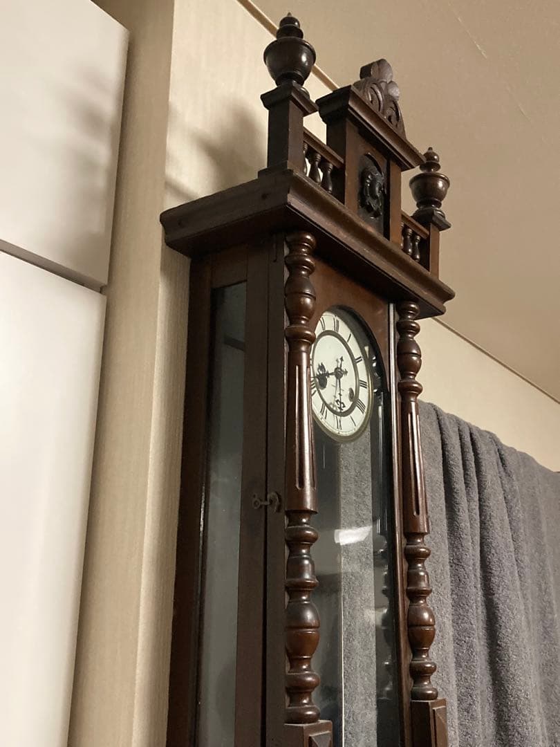 木製アンティーク掛時計