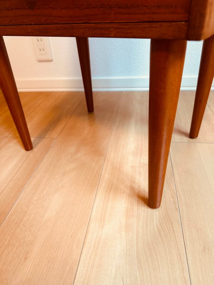 北欧 ヴィンテージ チーク サイドテーブル ウェグナー デンマーク