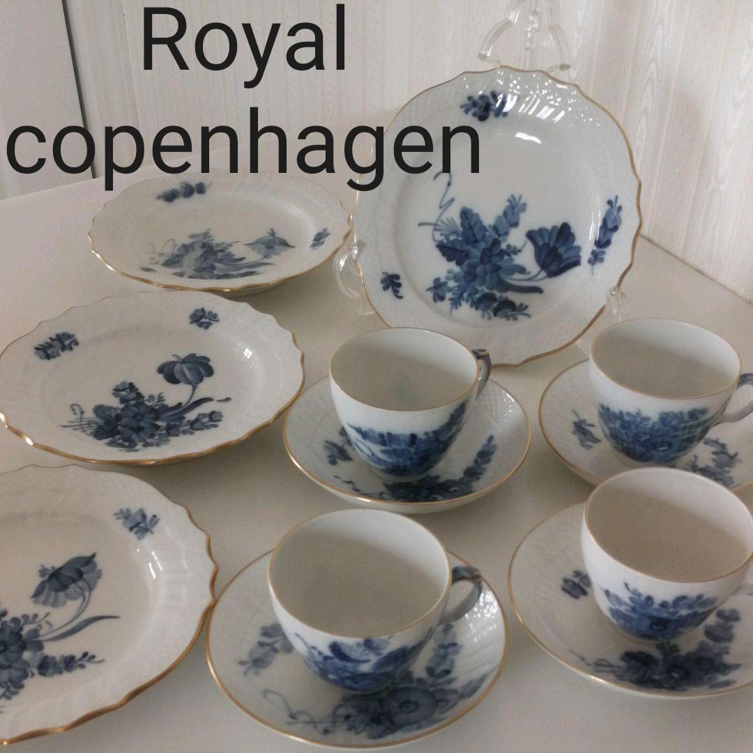 ロイヤルコペンハーゲン【ブルーローズ金彩】