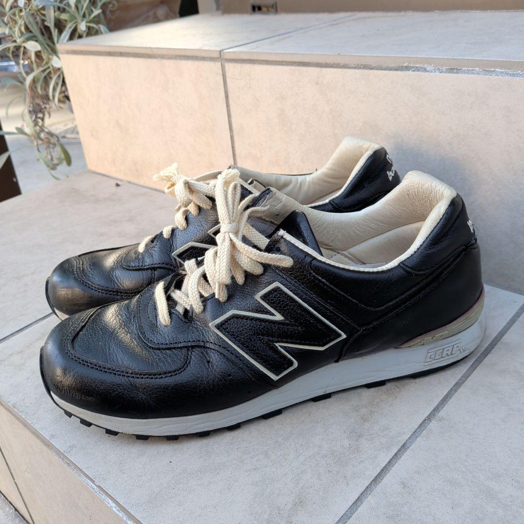 New Balance 576 　ブラック　レザー　スニーカー