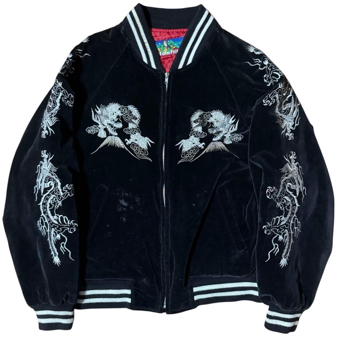 雰囲気系 Hoshihime 別珍 スカジャン スーベニアジャケット ブラック