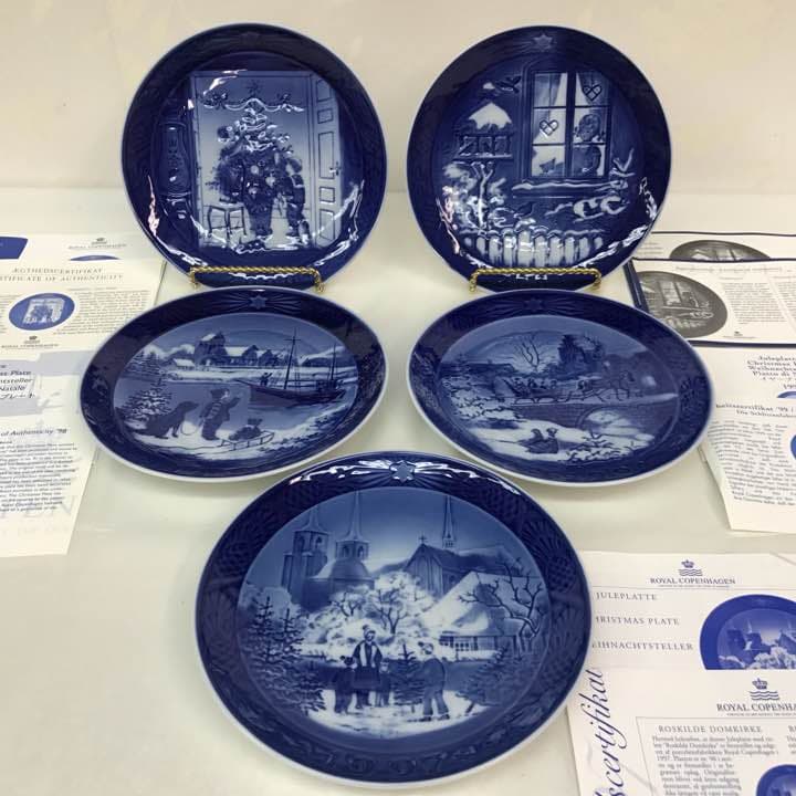 新品 美品 ロイヤルコペンハーゲンイヤープレート1997-2001年