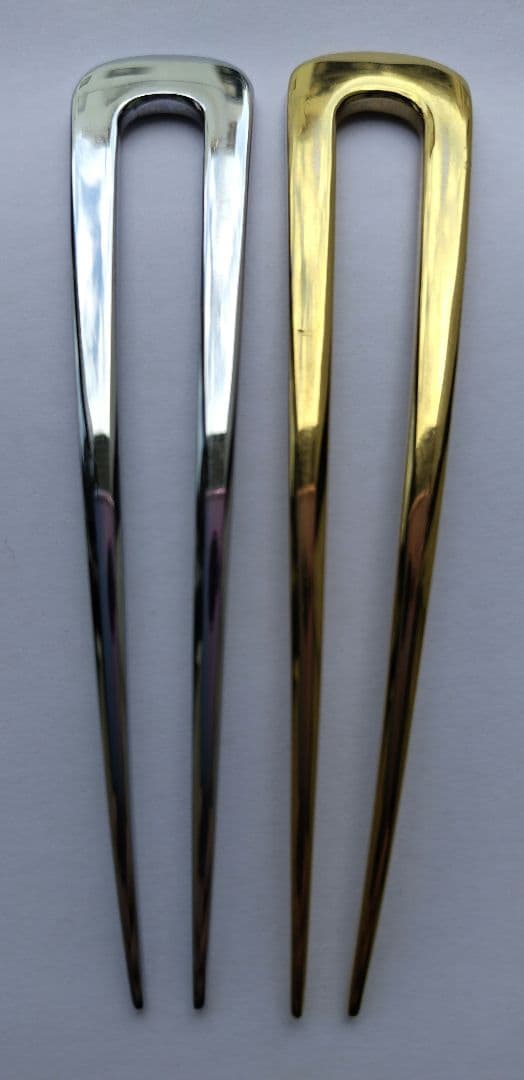 キャストメタルUピン　ゴールド＆シルバー 　2本セット 　コレットマルーフ