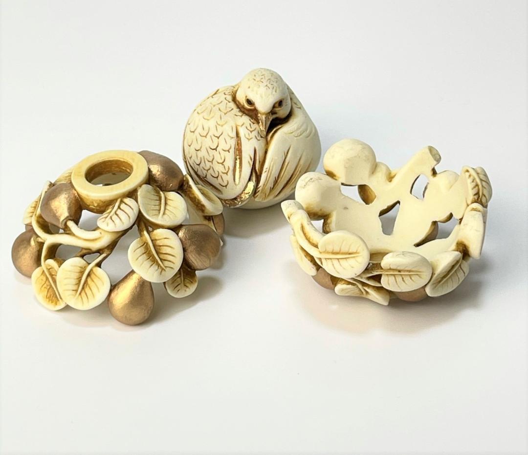 世界1000体限定 アダムバインダー 鳥 ウズラ 彫刻 フィギュア