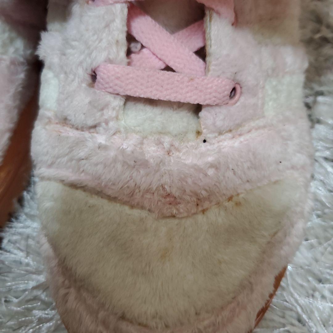 【リリー】クマ顔デザイン ピンクスニーカー