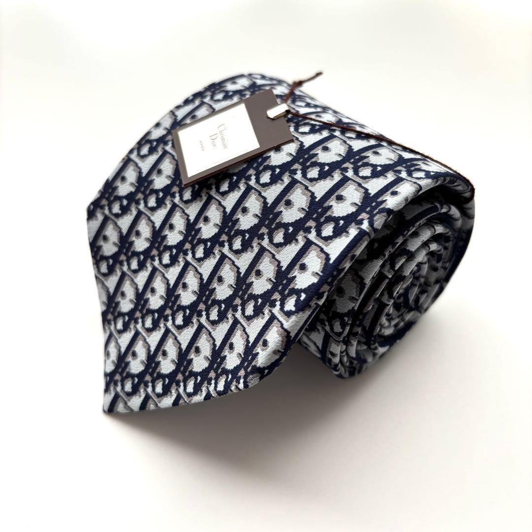 ꧁新品未使用꧂ クリスチャンディオール ネクタイ トロッター柄 オブリーク