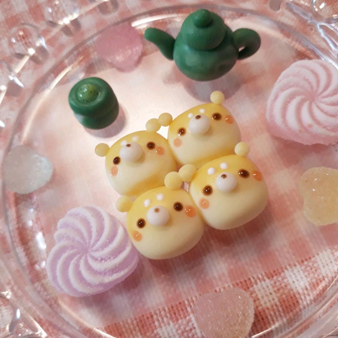 柴犬ちぎりパン&きゅうす