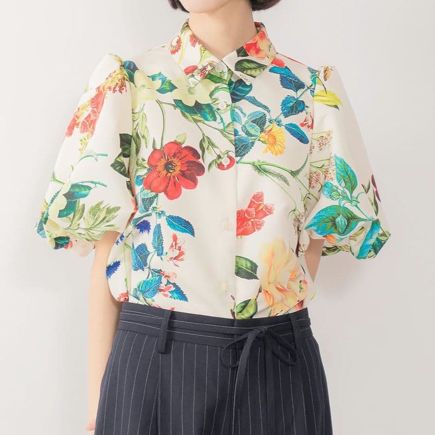 ロイスクレヨン ディンティフラワー ブラウス 花柄 &ellecy