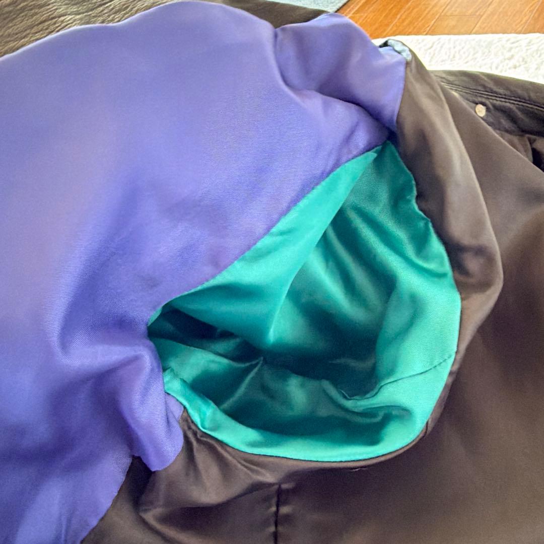 Paul Smith ブラックレザー ダブルライダースジャケット　ヤギ革　美品