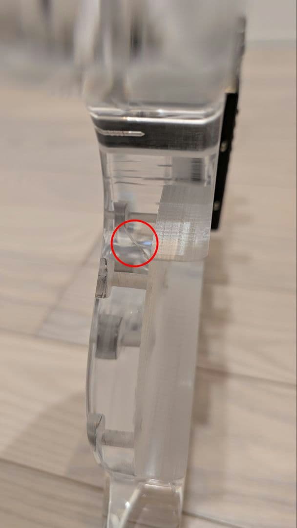 希少　光るエレキベース　アクリル製　LED搭載　ボディのみ　5弦　ステージ映え