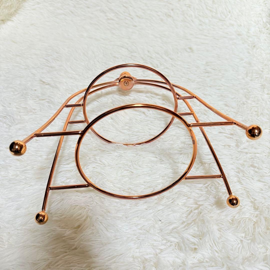 HEREND ヘレンド 2段 ケーキスタンド 35cm ローズゴールド