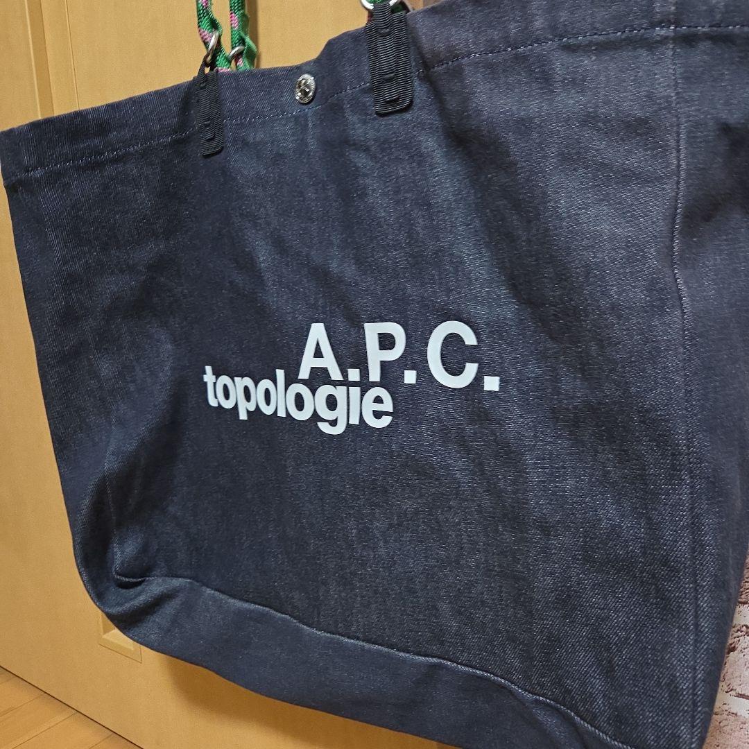 A.P.C. × topologie ネイビー トートバッグ完売品　大容量レア