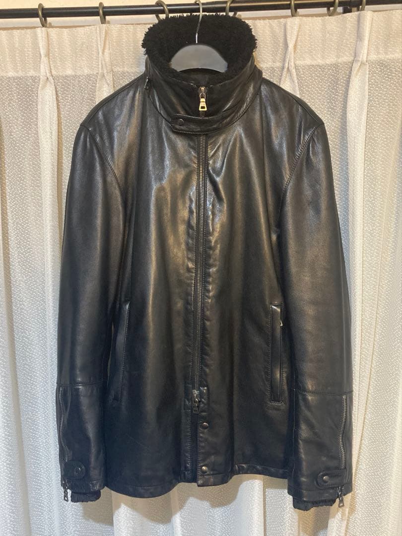 美品 PRADA SPORT レザージャケット サイズ48 国内正規品