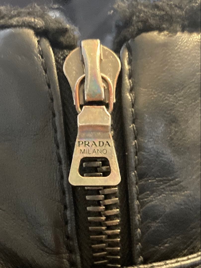 美品 PRADA SPORT レザージャケット サイズ48 国内正規品