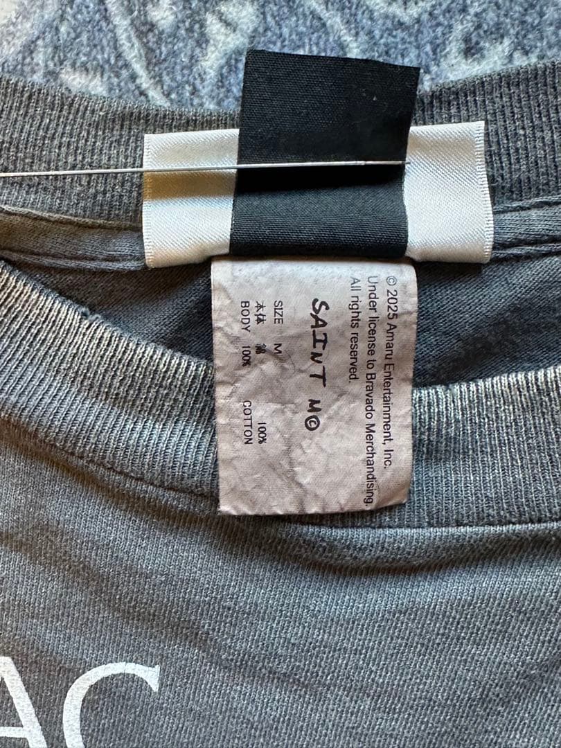 jk【確実正規品】SAINT Mxxxxxx 2PAC Tシャツ サイズM