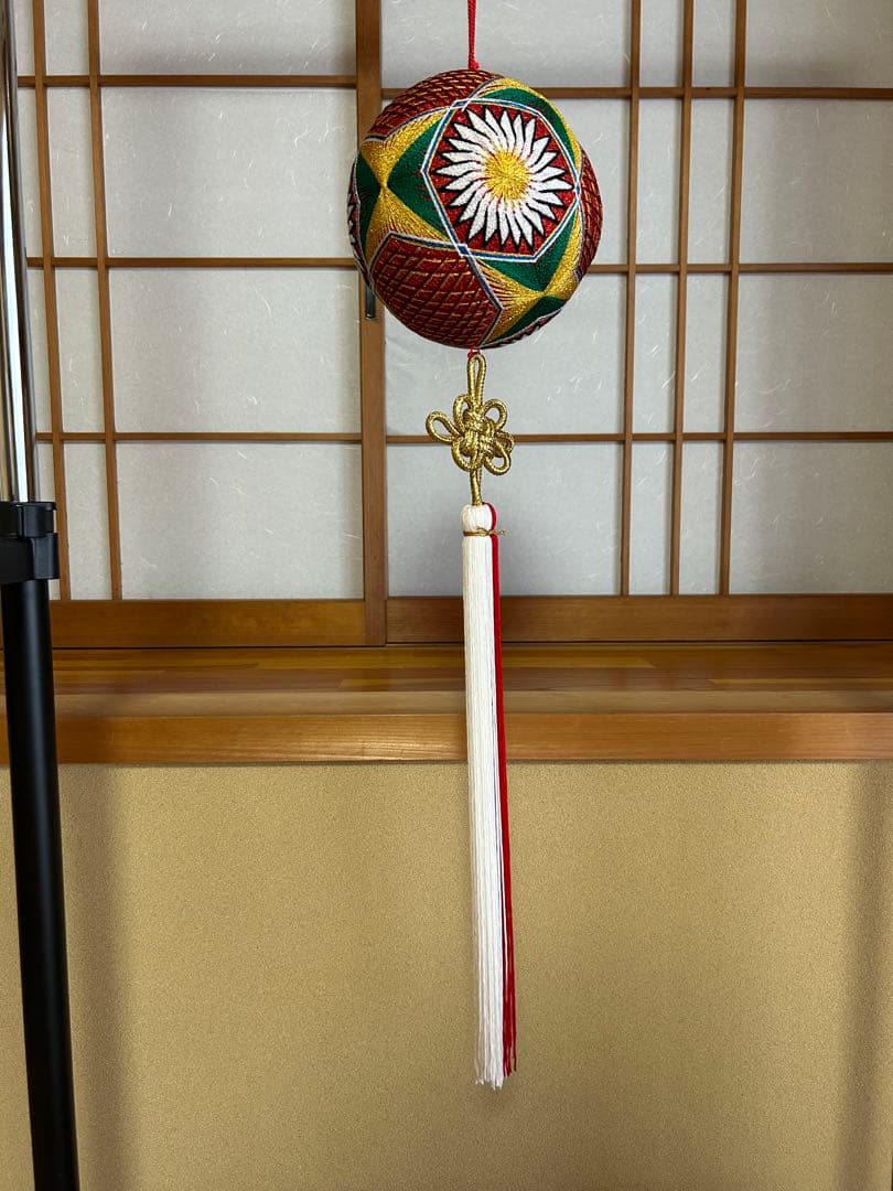 【本場柳川】柳川まり 吊るし飾り 2連セット 刺繍×ちりめん細工 縁起物