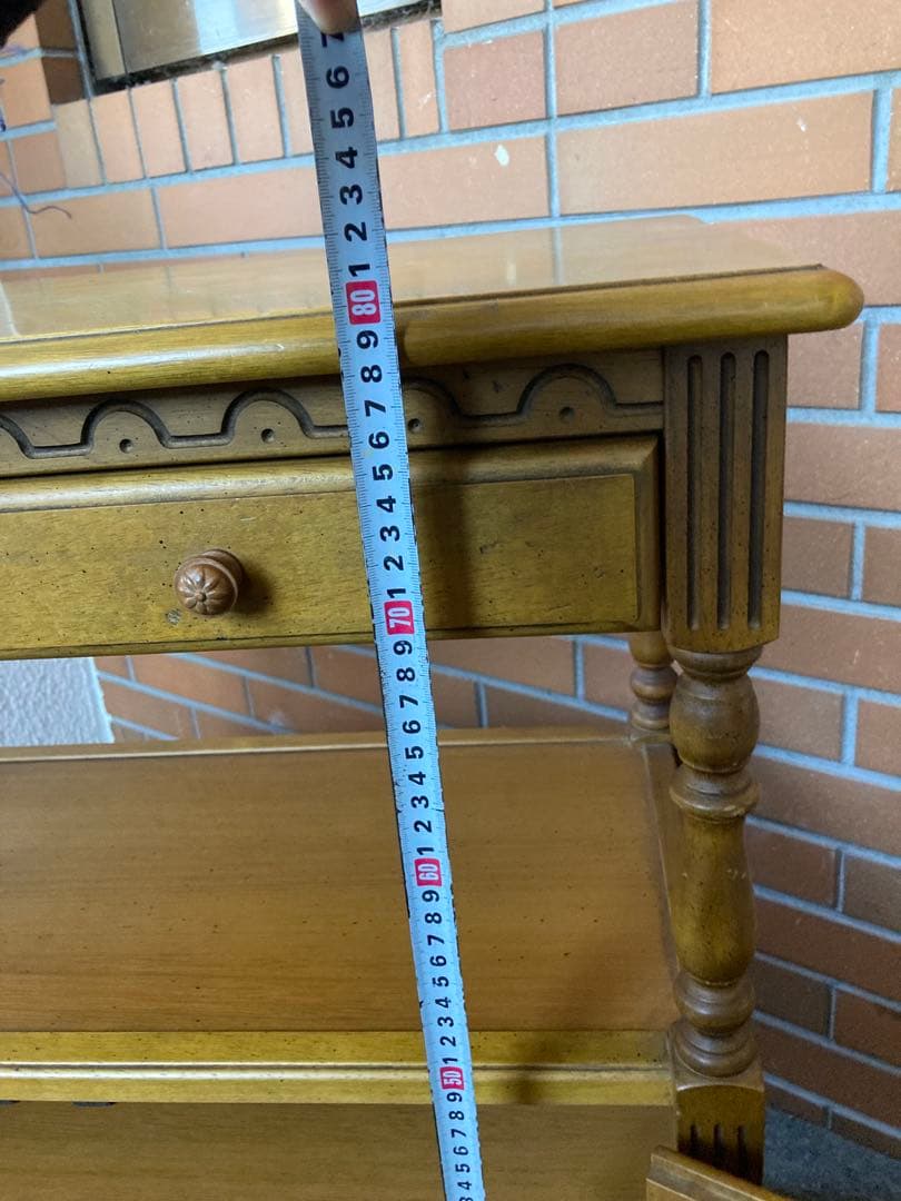 カリモク　キャビネット　チェスト　アンティーク調　ヴィンテージ　花台　電話台