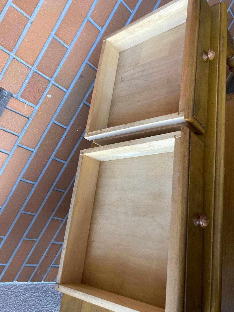 カリモク　キャビネット　チェスト　アンティーク調　ヴィンテージ　花台　電話台