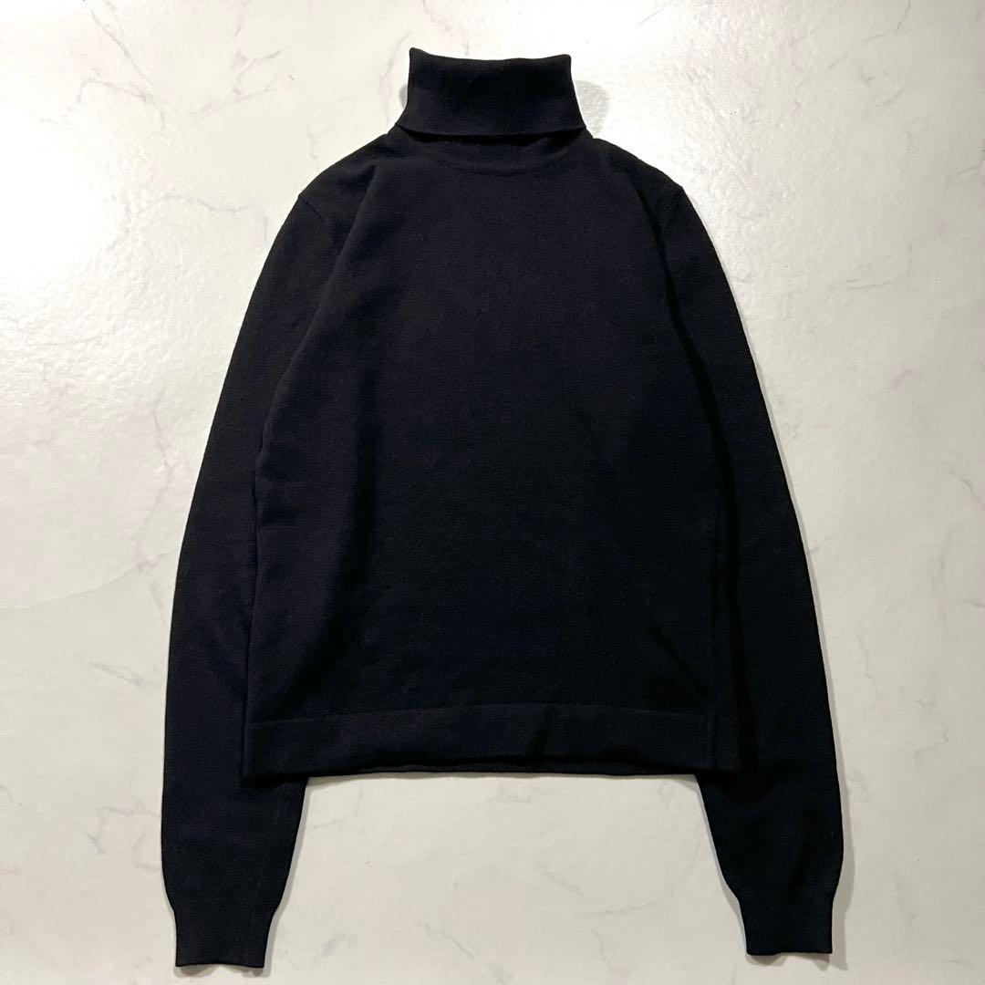 エルメス マルジェラ期 カシミヤ100% ニット スコットランド製 黒ハイネック