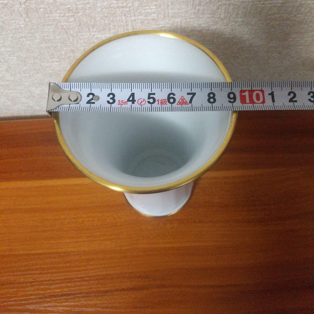 花柄陶器 花瓶 大倉陶園 ミモザ花瓶 小ぶり OKURA JAPAN