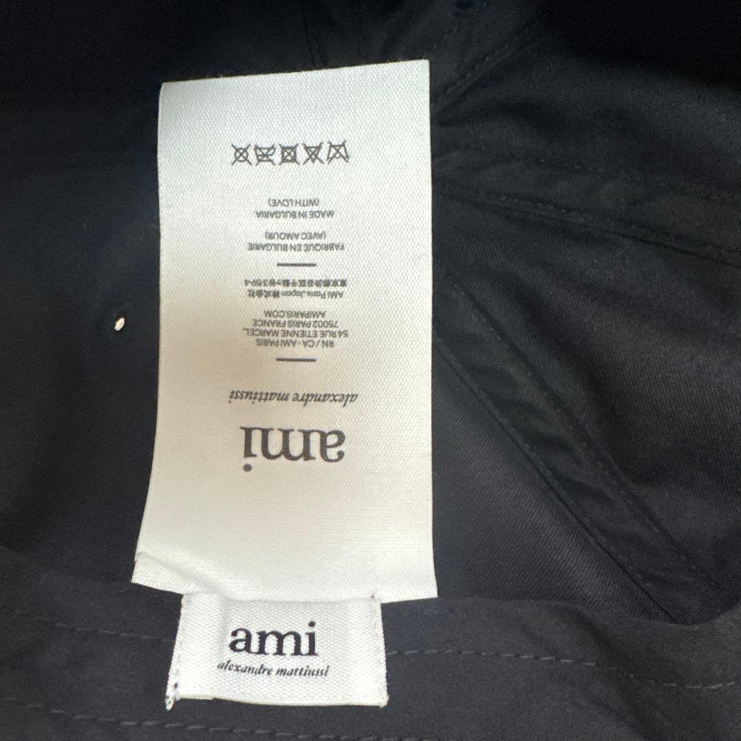AMI PARIS アミ パリス スタッド キャップ スタッズ ブラックロゴ