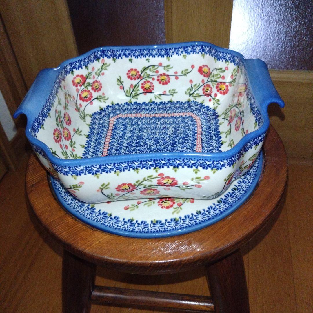 ポーランド食器　スツール＆手つきボウル