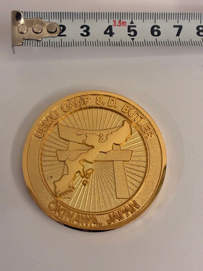 [希少]USMC 米海兵隊 チャレンジ ＆ USMCベア置物 2点セット