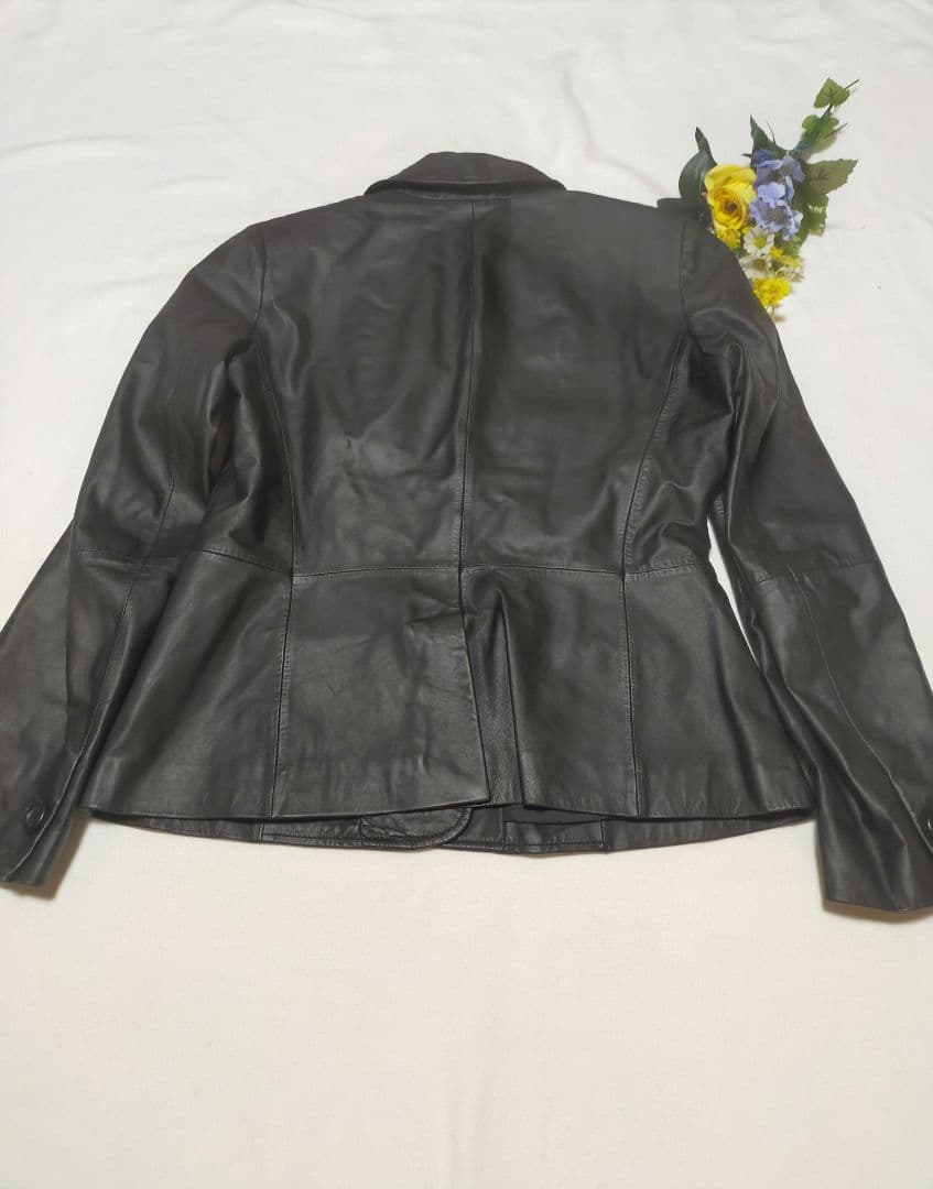 MaxMara Weekend Line 黒レザージャケット　本革　ブラック